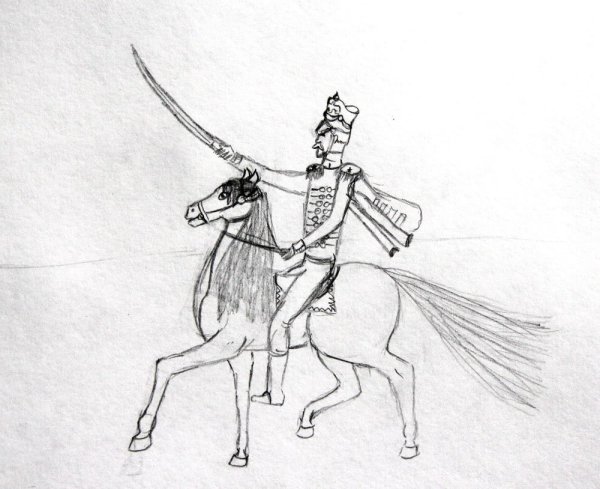 Исторические картины карандашом