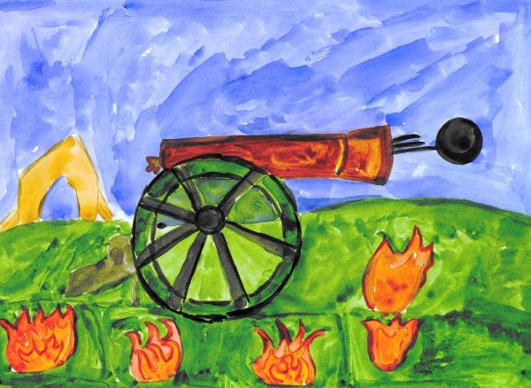 Бородинская битва набросок