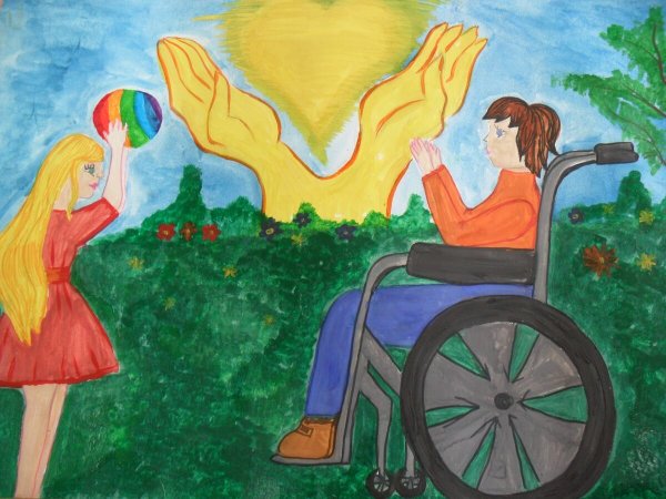 Рисунок на тему доброта