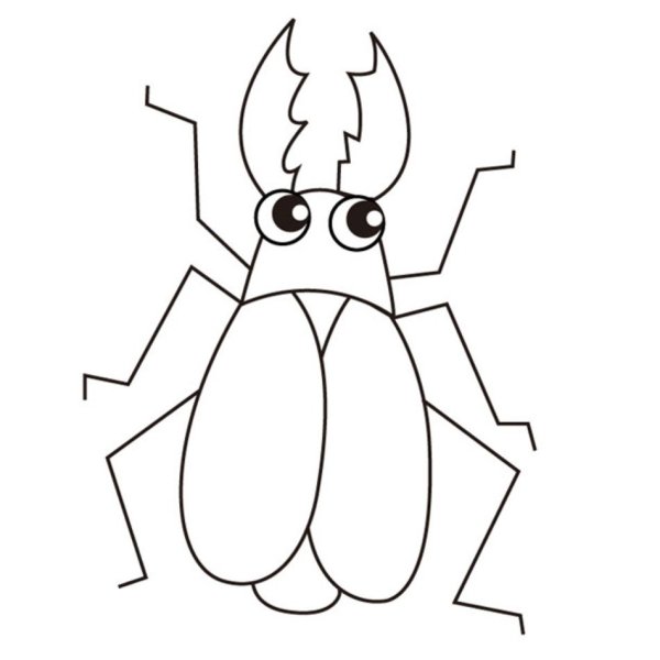 Поэтапное рисование жука