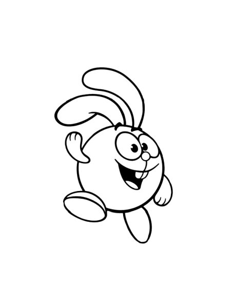 Раскраска Смешарики Крош