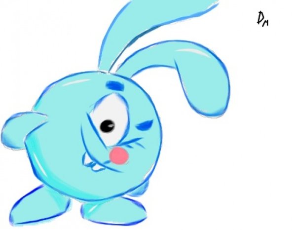 Смешарики срисовать Крош