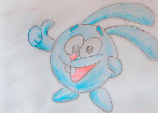 Крош раскраска для детей