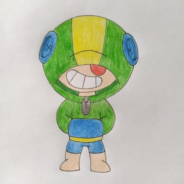 Леон из Браво старс для срисовки