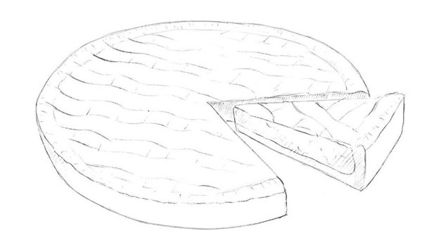 Пирог карандашом