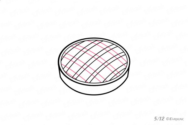 Как нарисовать пирог