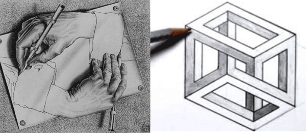 Иллюзия обмана карандашом