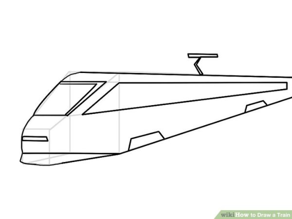 Рисуем скоростной поезд