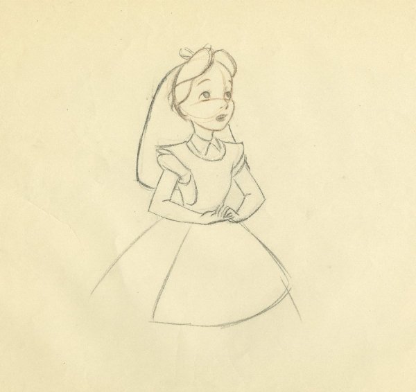 Как рисовать Алису в стране чудес