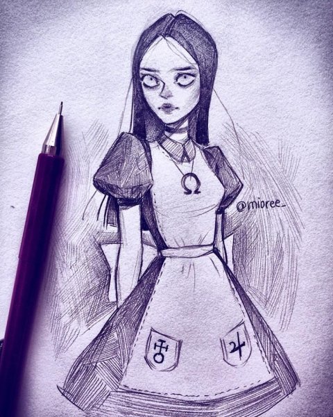 Алиса в стране кошмаров тим Бертон