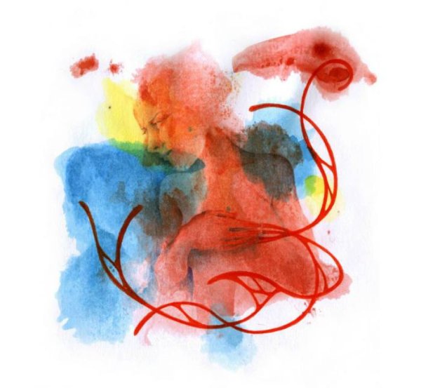 Композиция из цветных пятен