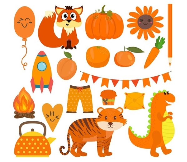 Апельсин мультяшный