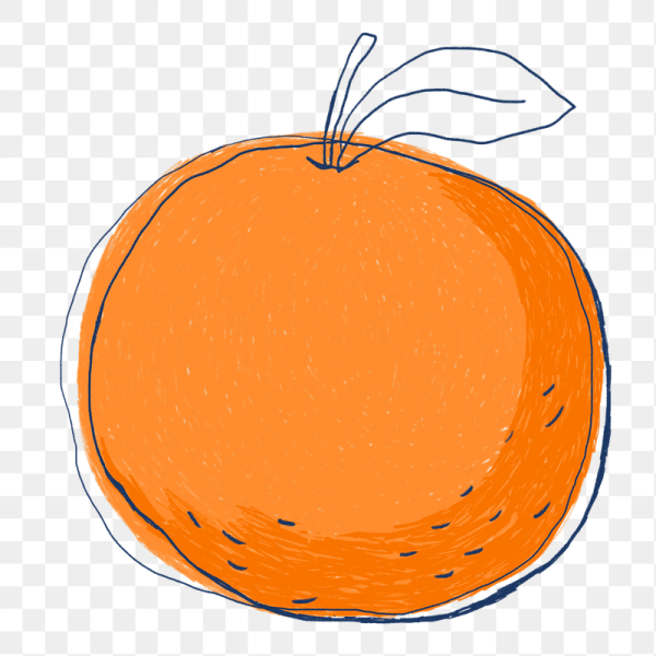 Апельсин рисунок
