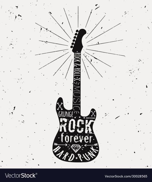 Плакаты гитара рок