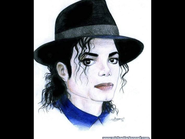 Карандашный портрет Майкл Джексон