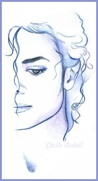 Майкл Джексон карандашом в полный рост