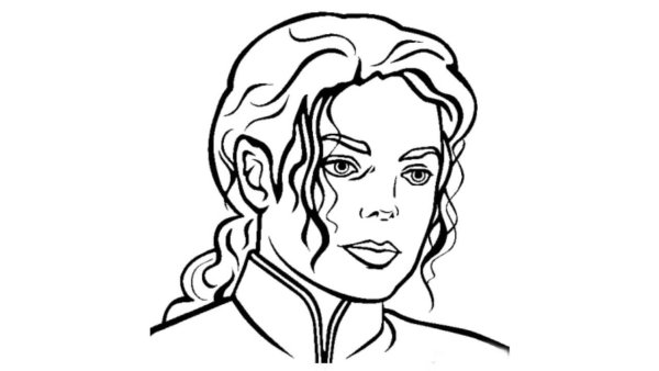 Майкл Джексон раскраска