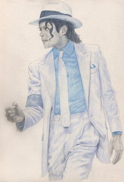 Раскраска Майкл Джексон Лунная походка