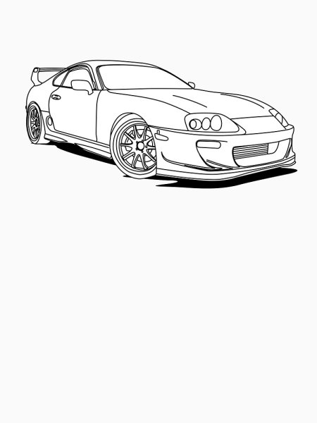 Toyota Supra a80 контур