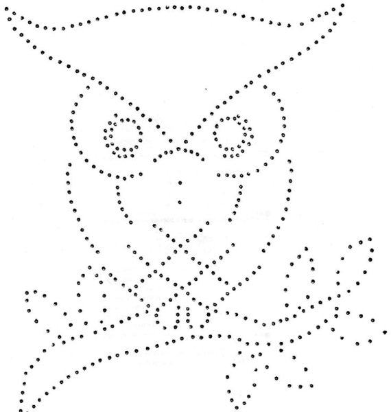 Точки для вышивания на картоне