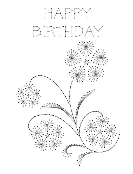 Схемы для изонити с цифрами для начинающих