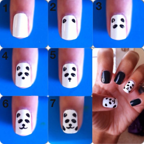 Маленькие узоры на ногтях