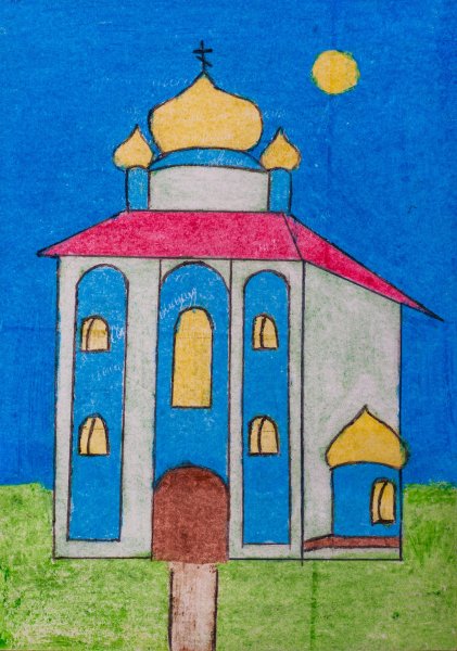 Храм рисунок