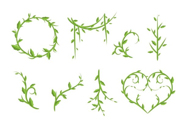 Узоры в виде растений