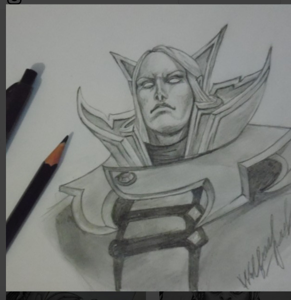 ИНВОКЕР дота 2 карандашом