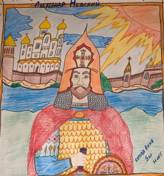 Александр Невский рисунок