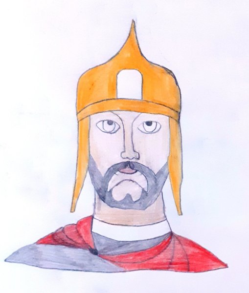 Александр Невский рисунок