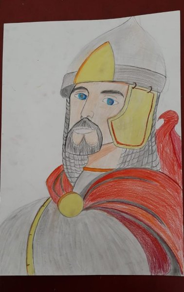 Рисование русский богатырь