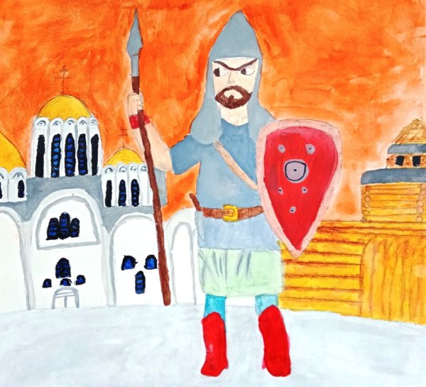 Кантата Александр Невский рисунок карандашом