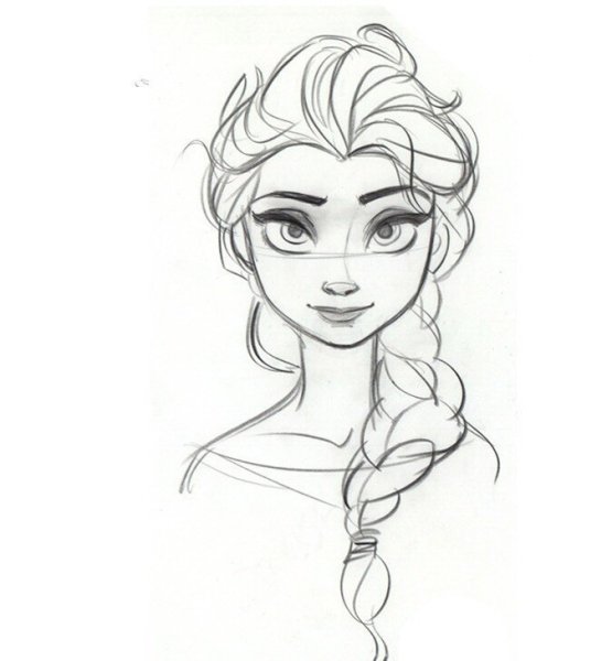 Срисовки Эльзы из холодного сердца