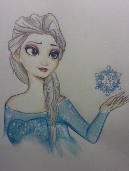 Холодное сердце для срисовки