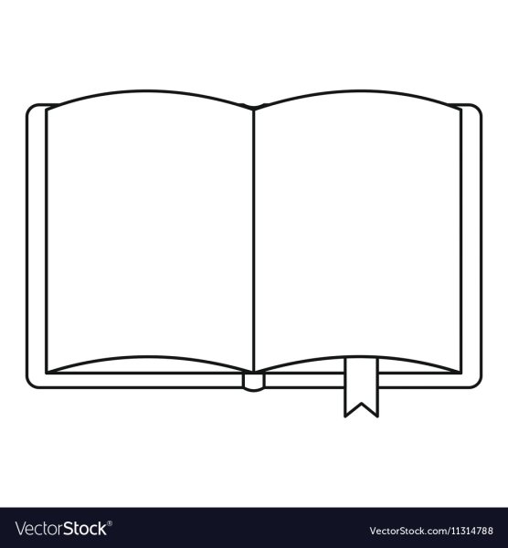 Открытая книга раскраска