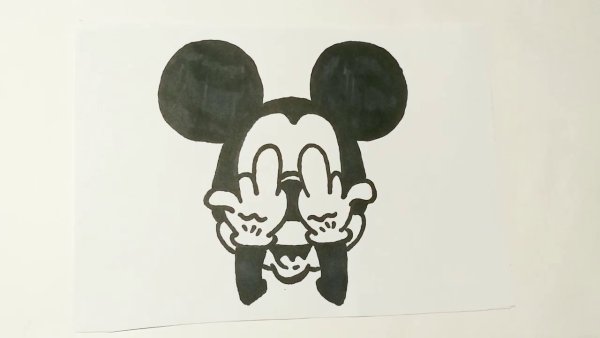 Микки Маус для срисовки