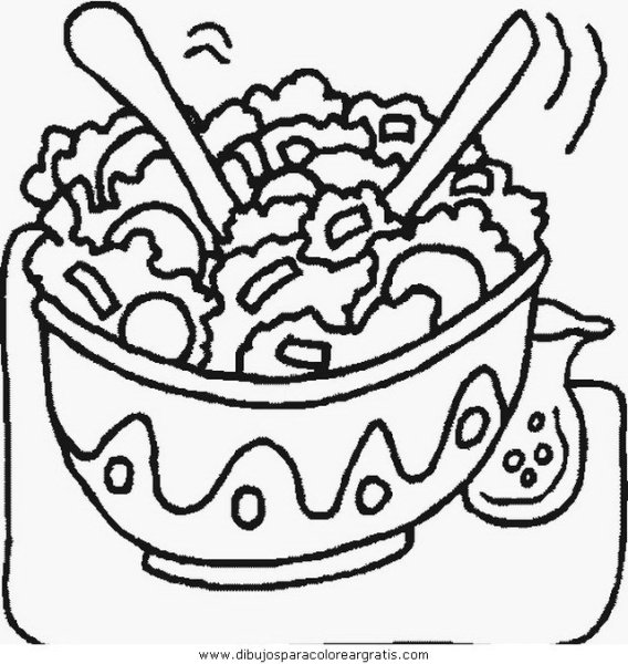 Фруктовый салат раскраска для детей