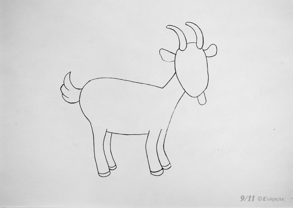 Коза для рисования