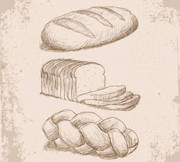 Рисование хлебобулочные изделия