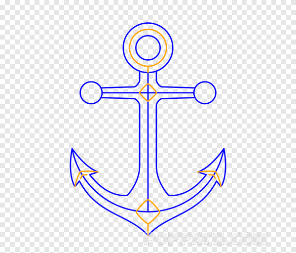 Якорь маленький рисунок