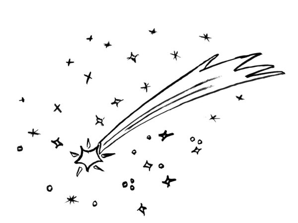 Комета раскраска для детей