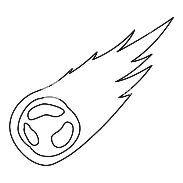 Трафарет метеорит