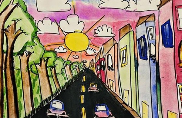 Перспектива в рисовании для детей