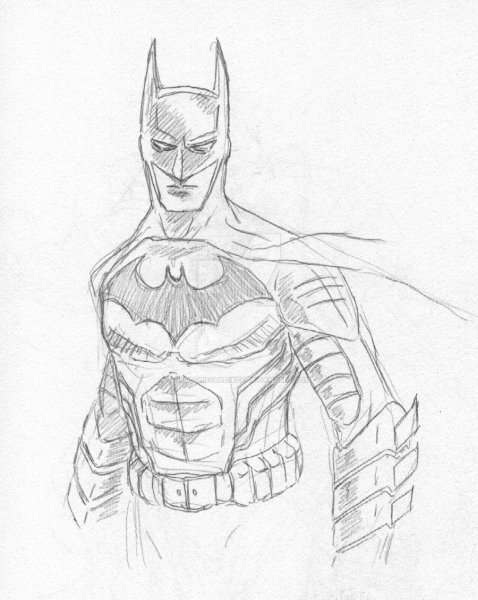 Бэтмена карандашом