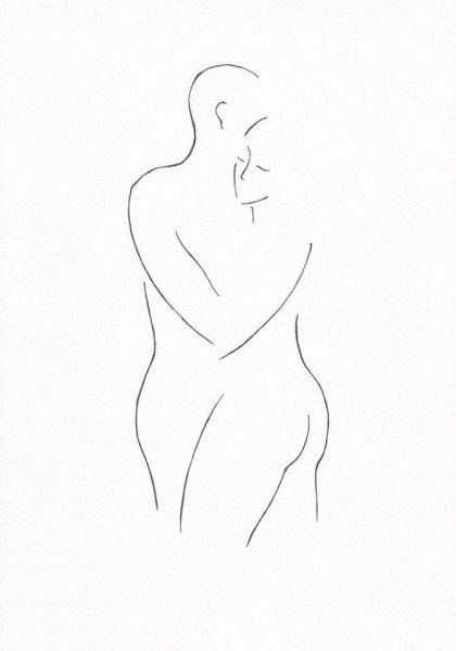 Силуэт набросок