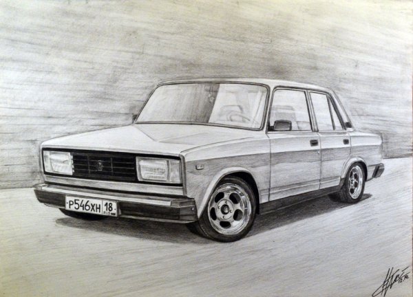 Рисунки Жигули ВАЗ 2107