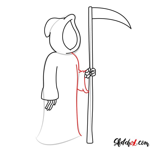 Смерть рисунок для срисовки легкий