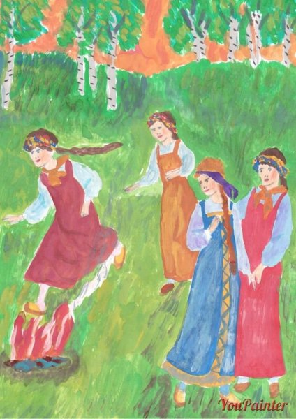 Народные праздники рисунки