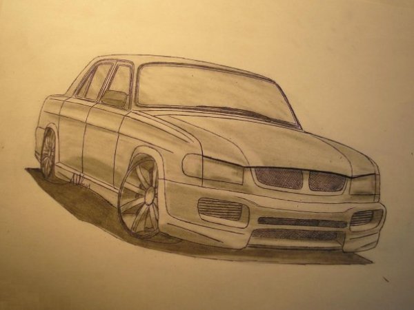 Нарисовать Волгу